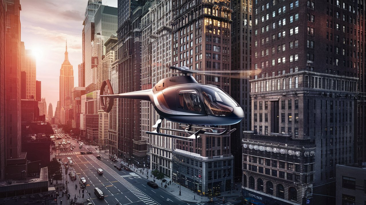 vol en helicoptere au-dessous de new-yok