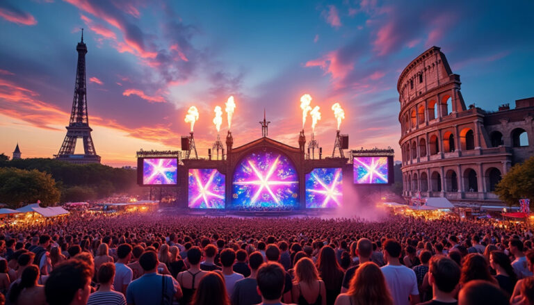 découvrez les festivals de musique incontournables en europe ! plongez dans une expérience inoubliable avec des artistes de renommée mondiale, des ambiances festives et des décors époustouflants. que vous soyez fan de rock, de pop ou d'électro, trouvez le festival qui vous fera vibrer cet été.